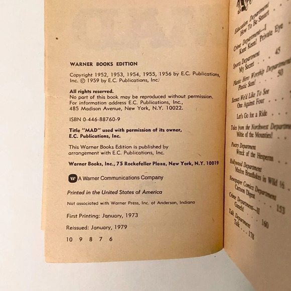 Vintage 1979 Son of Mad William M Gaines Comic  Magazine Paperback Book - Picture 10 of 16